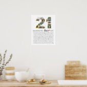 21 reasons why we love you 21st birthday photo poster | Zazzle