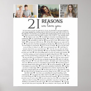 21 reasons why we love you PHOTO  poster