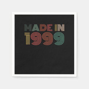 21 st Birthday Celebration Gift Born In 1999 Party Napkin