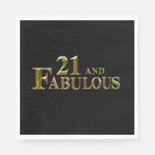 21 st Birthday  Napkin