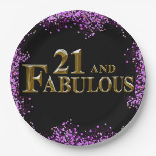 21 st Birthday  Paper Plate