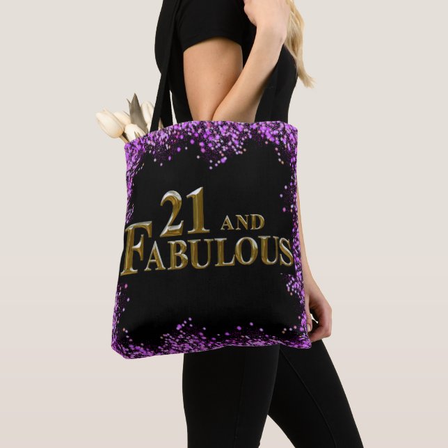 21 st Birthday  Tote Bag (Close Up)