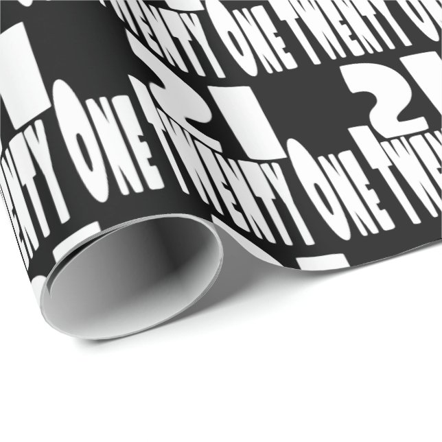 21 Twenty First Birthday Wrapping Paper (Roll Corner)