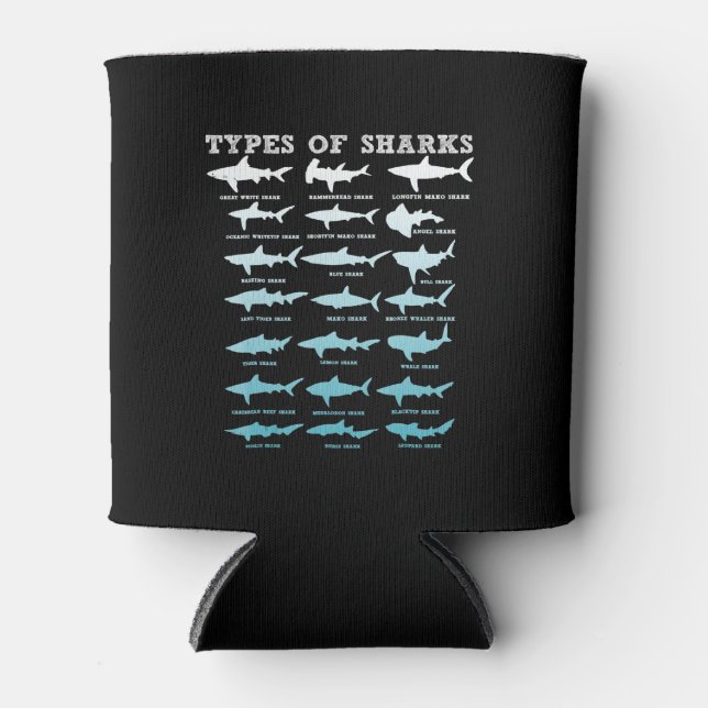 21 types of sharks marine biology can cooler (Front)