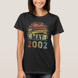21 Year Old Awesome Since May 2002 21th Birthday T-Shirt