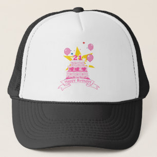 21 Year Old Birthday Cake Trucker Hat