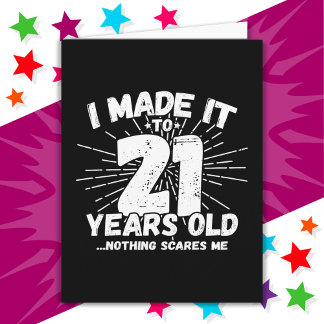 21 Year Old Sarcastic Meme Funny 21st Birthday Card