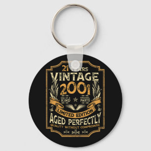 21 Year Old Vintage 2001 21st Birthday Key Ring