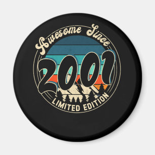 21 Year Old Vintage 21st Year Old Birthday 2001 Magnet
