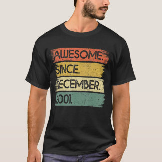 21 Years Old Awesome Since December 2001 21st Bir T-Shirt