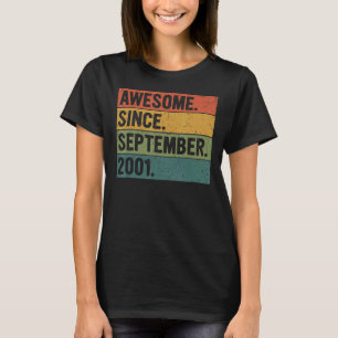 21 Years Old  Awesome Since September 2001 21st Bi T-Shirt