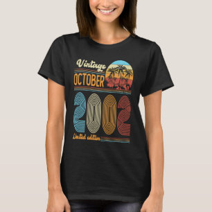 21 Years Old Birthday Vintage October 2002 Women T-Shirt