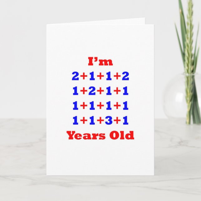 21 Years old! Card (Front)