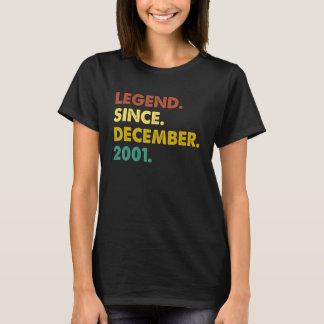 21 Years Old   Legend Since December 2001 21st Bir T-Shirt