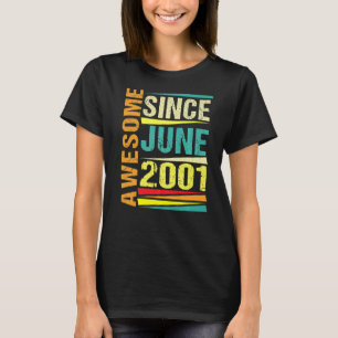 21 Years Old Legend Since June 2001 21st Birthday T-Shirt