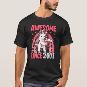 21 Years Old Unicorn Flossing 21st Birthday Girl U T-Shirt