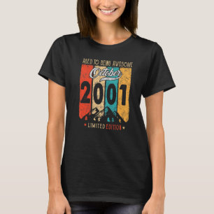 21 Years Old Vintage October 2001 21st Birthday T-Shirt