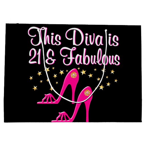 Image of 21 YR OLD SHOE QUEEN Large Gift Bag