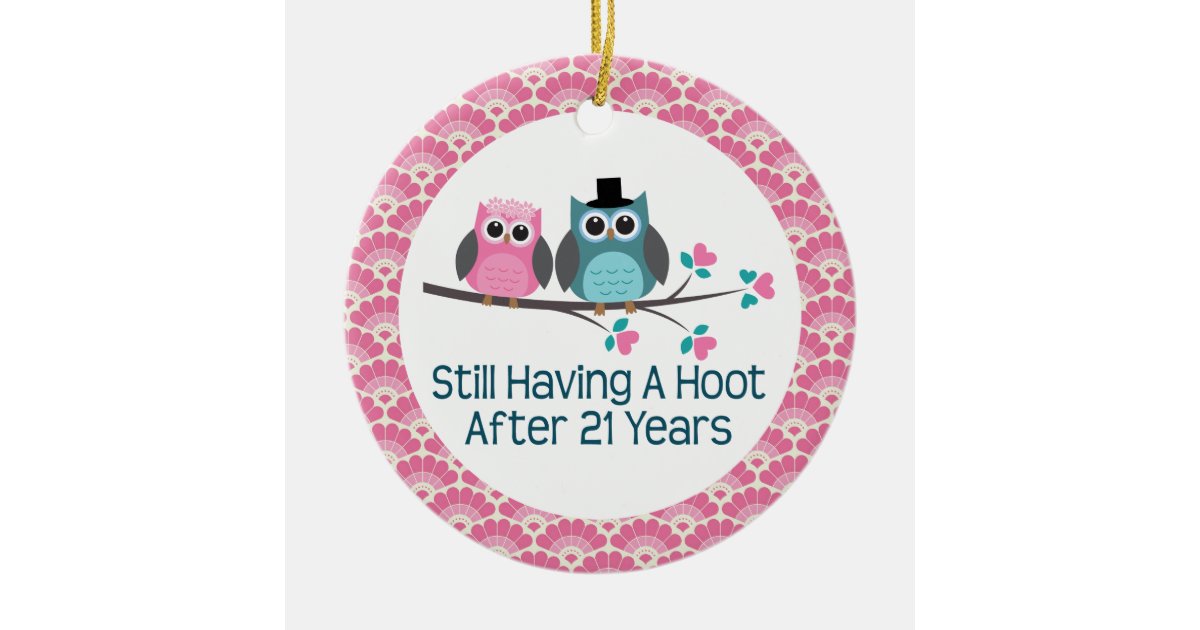 21st Anniversary  Owl Wedding  Anniversaries  Gift  Christmas 