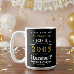 21st Birthday 2005 Legendary Retro Coffee Mug