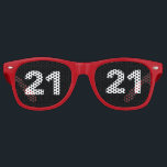 21ST BIRTHDAY 21 NOVELTY SUNGLASSES SHADES<br><div class="desc">21 FUNGLASSES!</div>