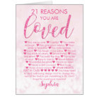 21st Birthday - 21 Reasons We Love You JUMBO