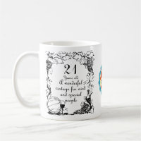 21st Birthday 21 Year Old Vintage Wine Personalize