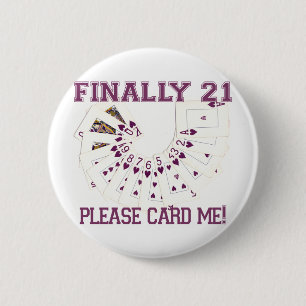 21st Birthday 6 Cm Round Badge