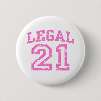 21st Birthday 6 Cm Round Badge