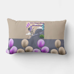 21st Birthday Accent Pillow