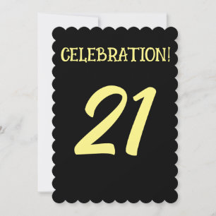 21ST BIRTHDAY AGE 21 PARTY CUSTOM Invitations