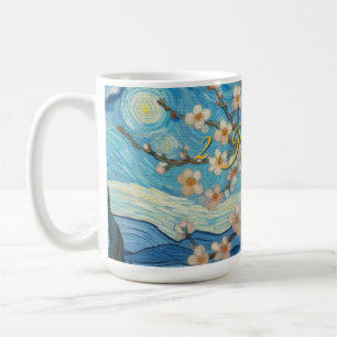 21st Birthday Almond blossom blue-cream  Coffee Mug