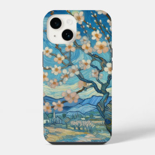 21st Birthday Almond blossom blue-cream iPhone 14 Case
