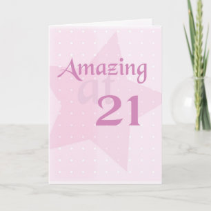21st Birthday Amazing Card