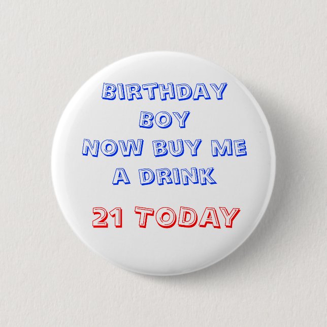 21st Birthday Badge (Front)