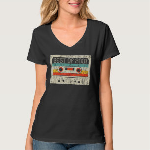 21st Birthday Best Of 2001 Cassette Tape 21 Years T-Shirt