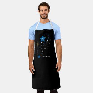 21st Birthday Blue and Black Personalised Apron