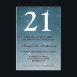 21st Birthday Blue Midnight Night Sky Star Sparkle Invitation<br><div class="desc">Celebrate your birthday celebration with this Glam Stylish Navy Blue Night Sky Midnight Stars Galaxy Celestial Cosmos Sparkle Birthday Card Invitation.</div>