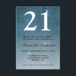 21st Birthday Blue Midnight Night Sky Star Sparkle Invitation<br><div class="desc">Celebrate your birthday celebration with this Glam Stylish Navy Blue Night Sky Midnight Stars Galaxy Celestial Cosmos Sparkle Birthday Card Invitation.</div>