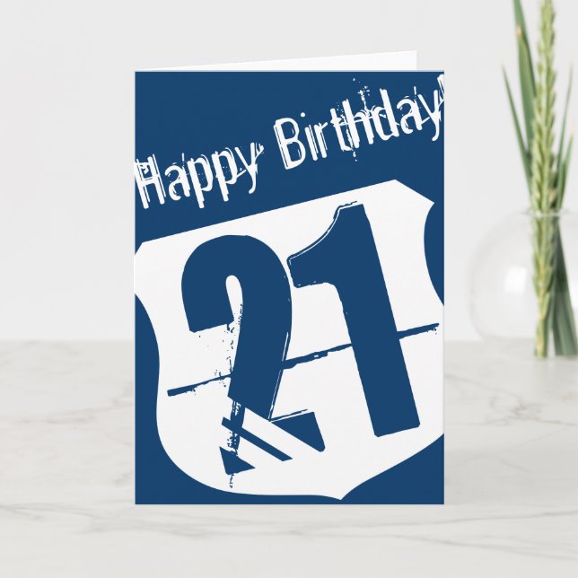 21st Birthday card (Front)