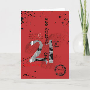 21st birthday card