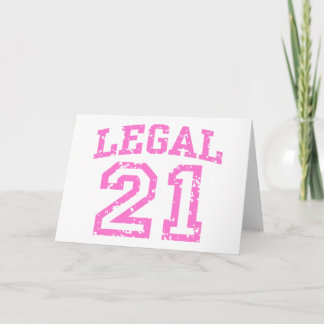 21st Birthday Card