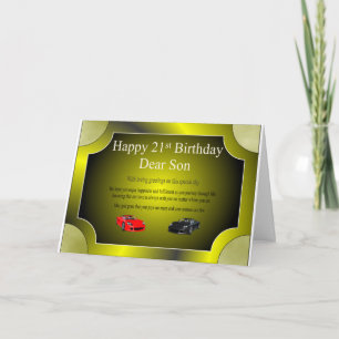 21st Birthday Card (Son)