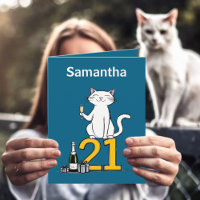 21st birthday cat celebration 21 years twentyfirst