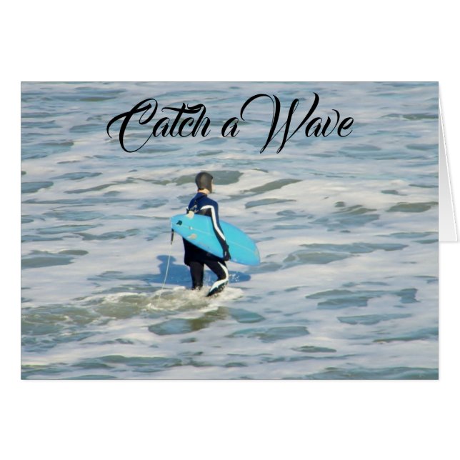 ***21st BIRTHDAY*** CATCH A WAVE AND GO FOR IT! (Front Horizontal)