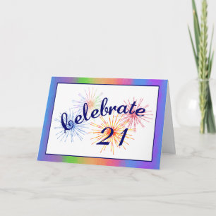 21st Birthday Celebration Card