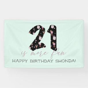 21st Birthday Cocktail Party  Banner