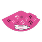 21st Birthday Custom PINK Paper Party Hat
