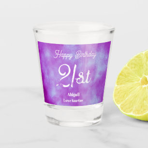 21st Birthday Dream Cloud Effect Shot glass