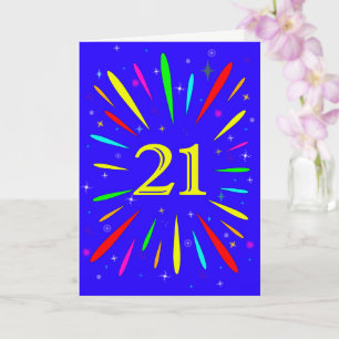 21st Birthday Explosion Card